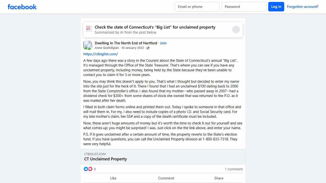 Dwelling In The North End of Hartford https://ctbiglist.com/ Facebook